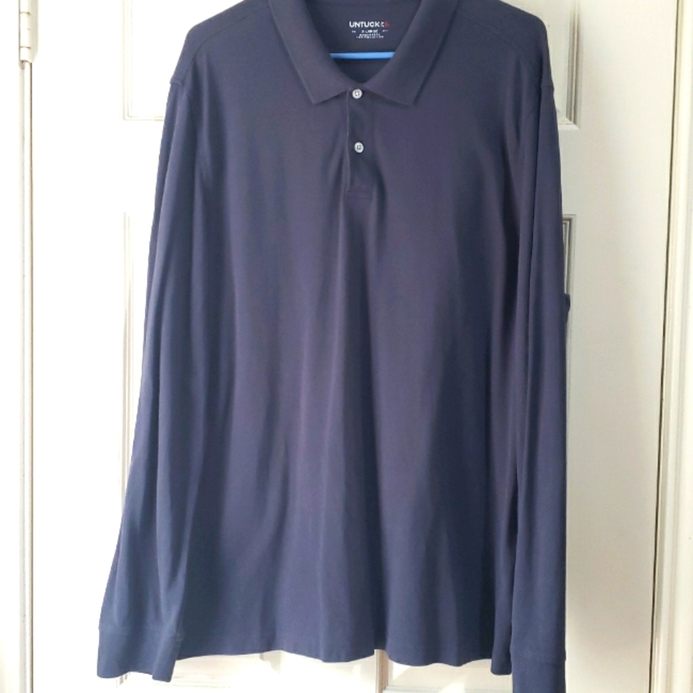 ⭐UNTUCKit Men's Long Sleeve Polo Shirt